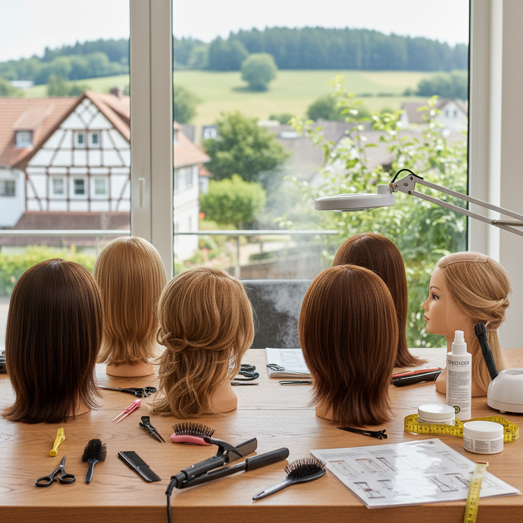 Echthaar Perücke anpassen: Seminar in Sulzbach am Taunus