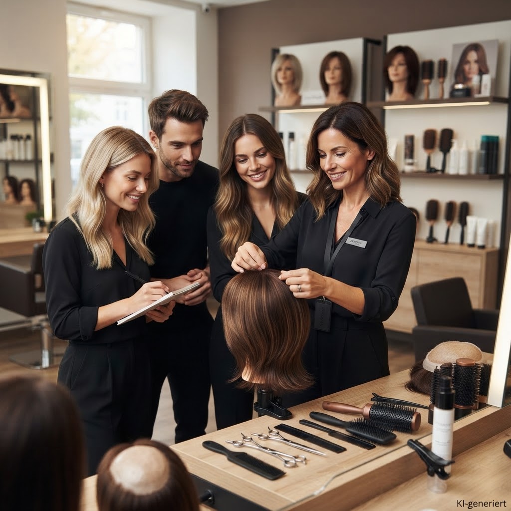 Inhouse-Schulungen für Zweithaar: Warum Ihr Salon-Team davon profitiert